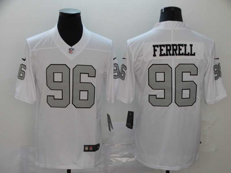 Nike Raiders 96 Clelin Ferrell White Color Rush Limited Jersey,We sell and wholesale Nike Raiders 96 Clelin Ferrell White Color Rush Limited Jersey on line form chian!